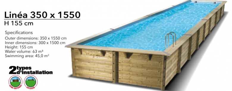 Pool Linea  350 x 1550