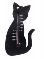 Hőmérő kültéri, műanyag, fekete cica forma15x9,5x0,3cm