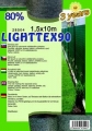 Árnyékoló háló LIGHTTEX90 1,5x10m zöld 80 százalék