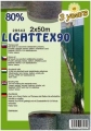 Árnyékoló háló LIGHTTEX90 2x50m zöld 80 százalék