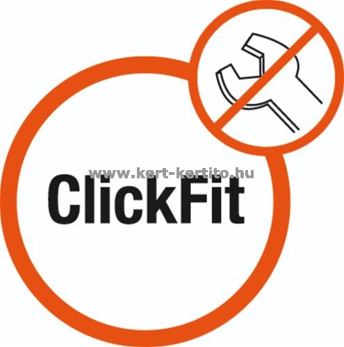 ClickFit – szívó- és fújó funkció szerszám nélkül változtatható