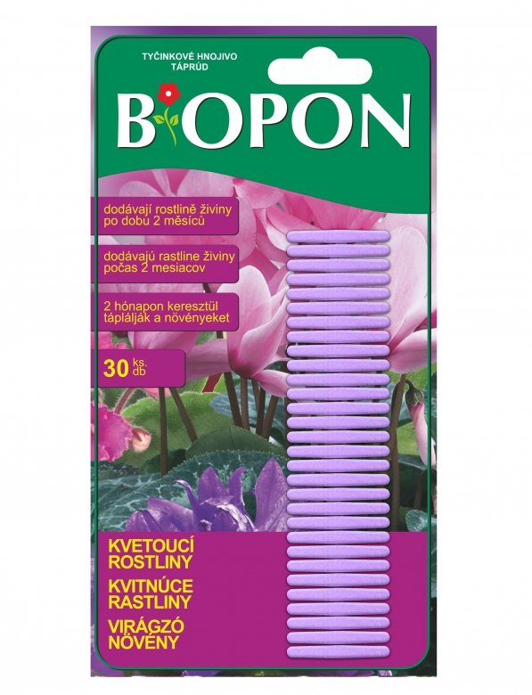 Biopon táprúd virágzó növényekhez, 30 db/cs